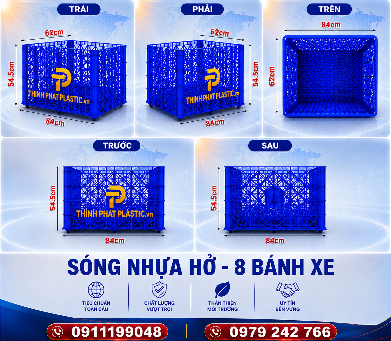 Sóng nhựa hở 2T5 - Ảnh 9