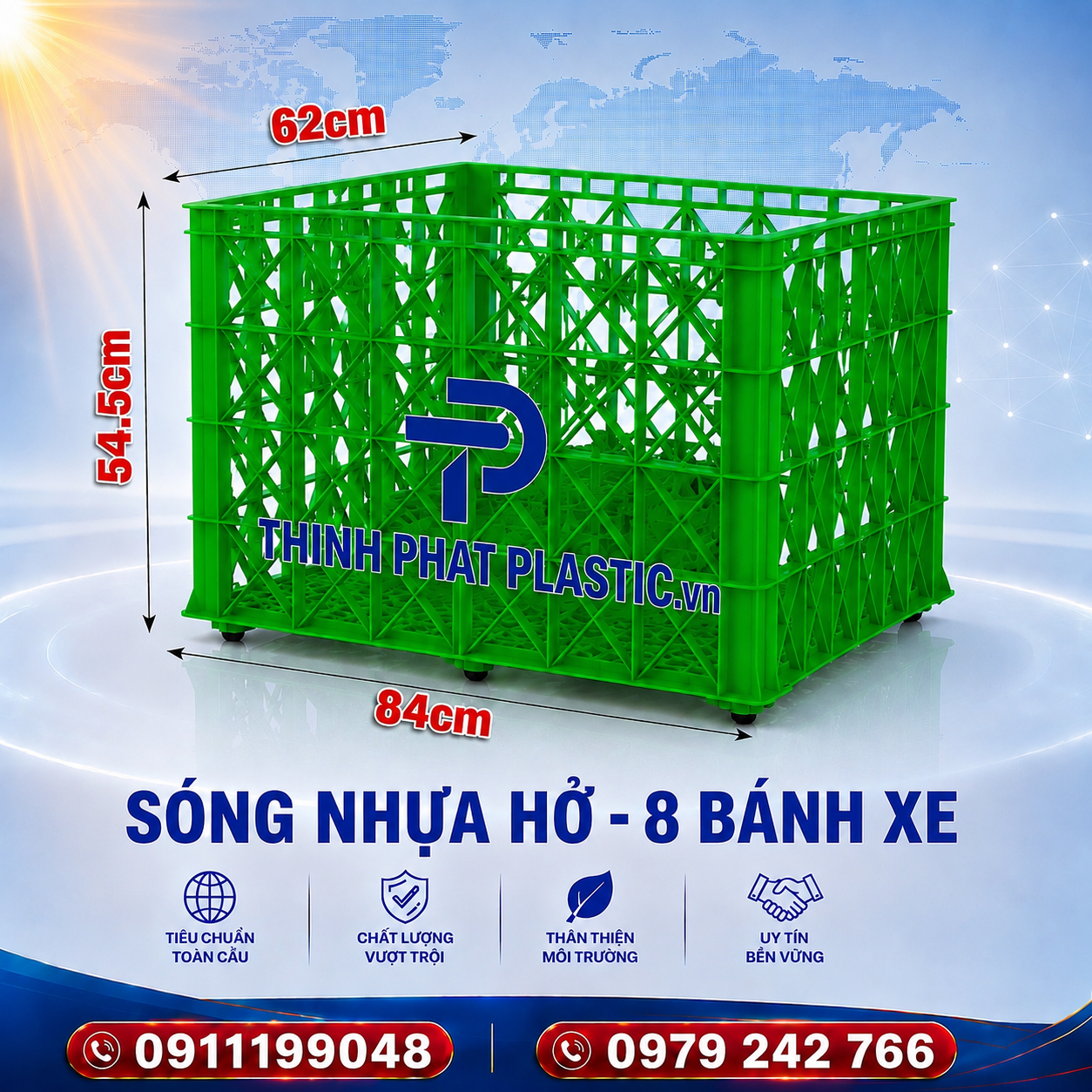 Sóng nhựa hở 2T5 - Ảnh 3