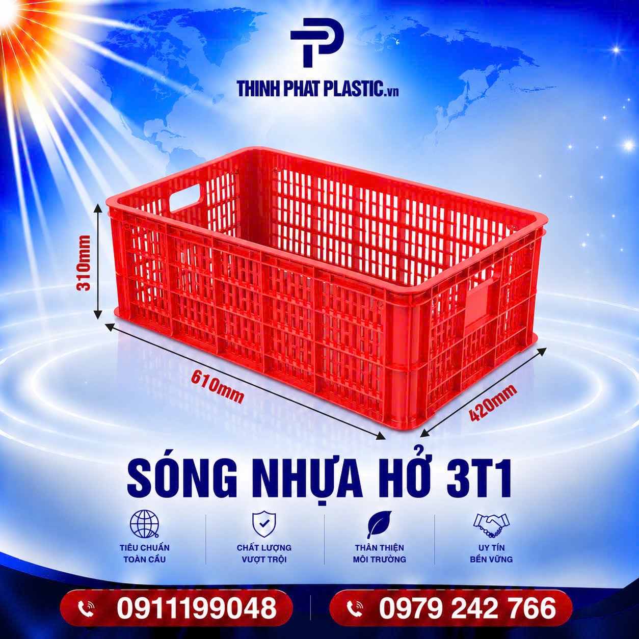 Sóng nhựa hở 3T1 - Ảnh 2