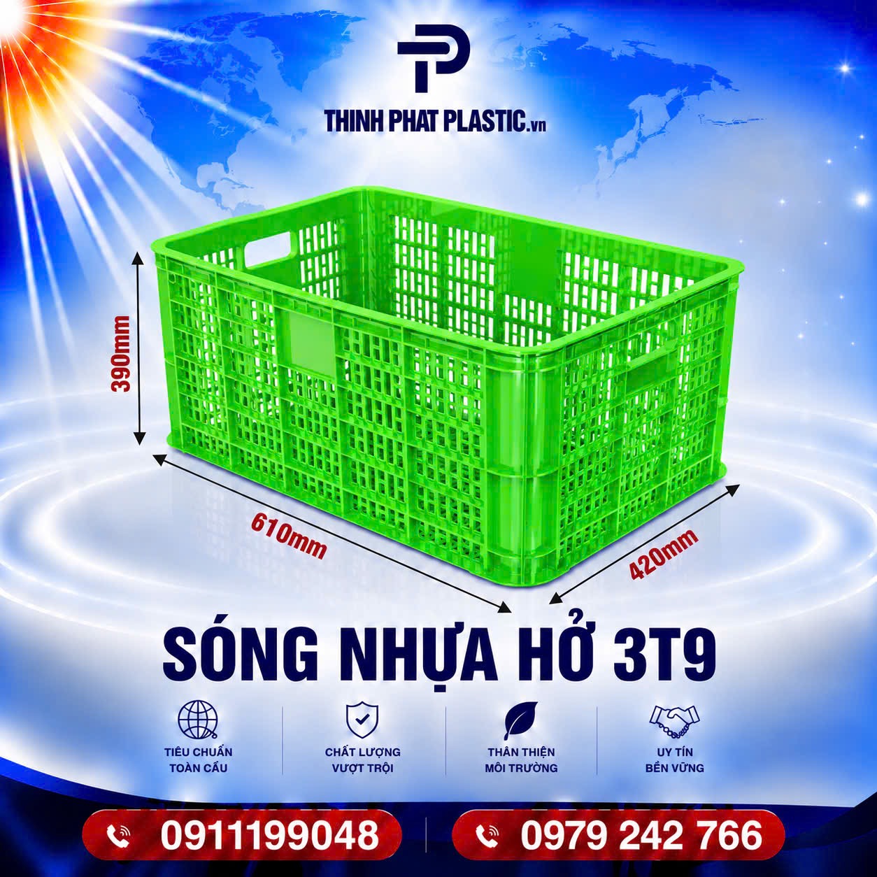 Sóng nhựa hở 3T9 - Ảnh 3