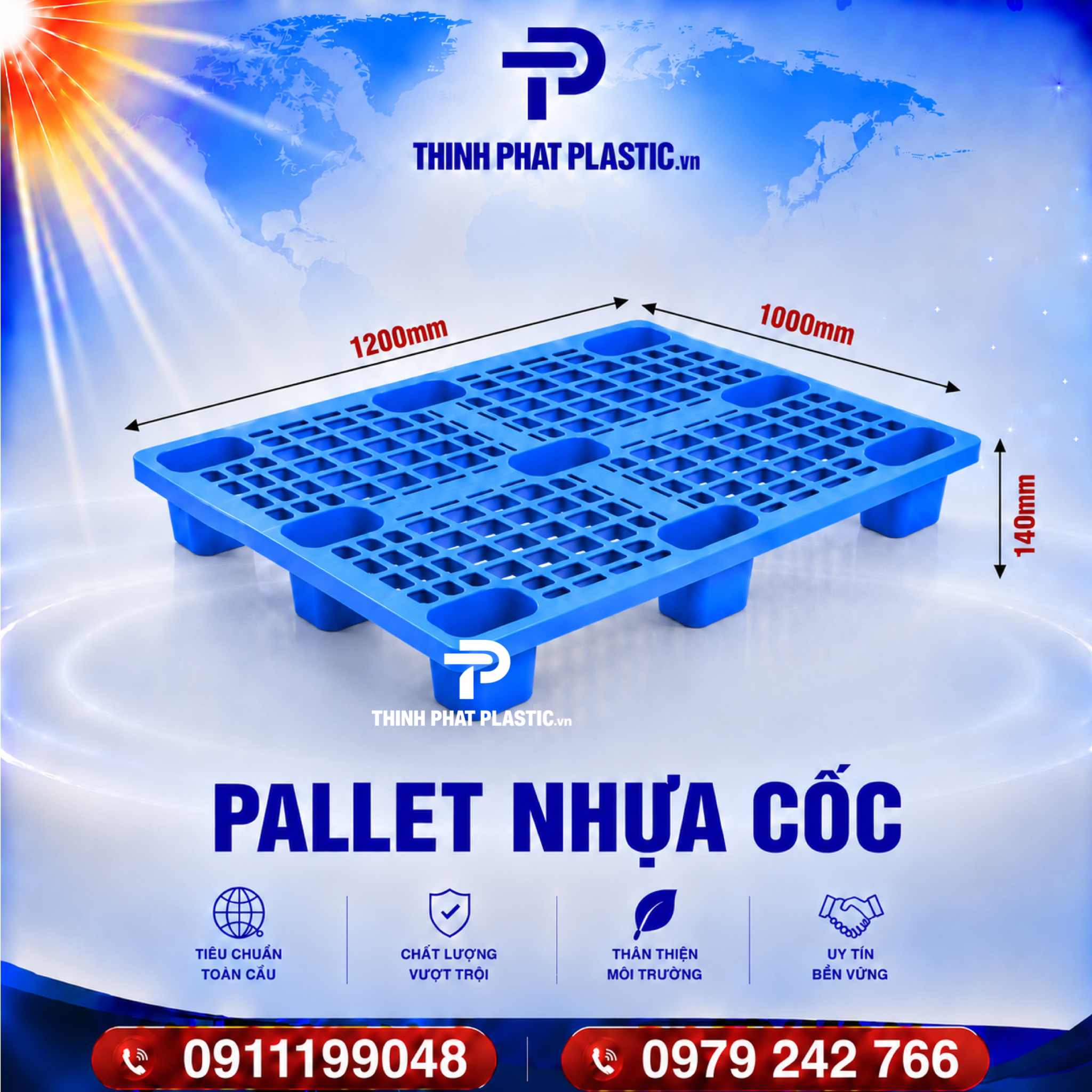 Pallet Nhựa Cốc - Ảnh 2